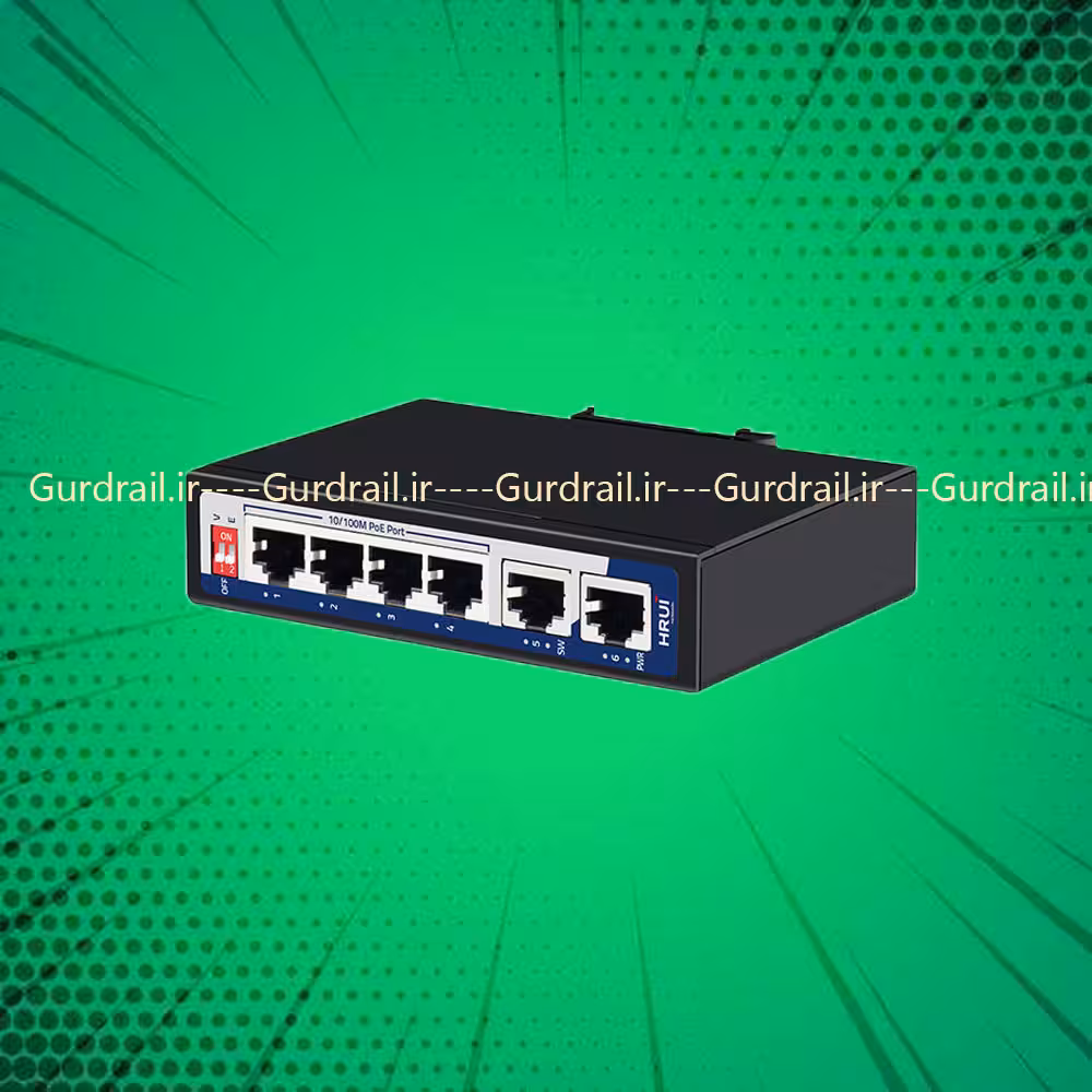 سوئیچ PoE صنعتی اچ ار یو ای HRUI HR500-AF-42 | گاردریل