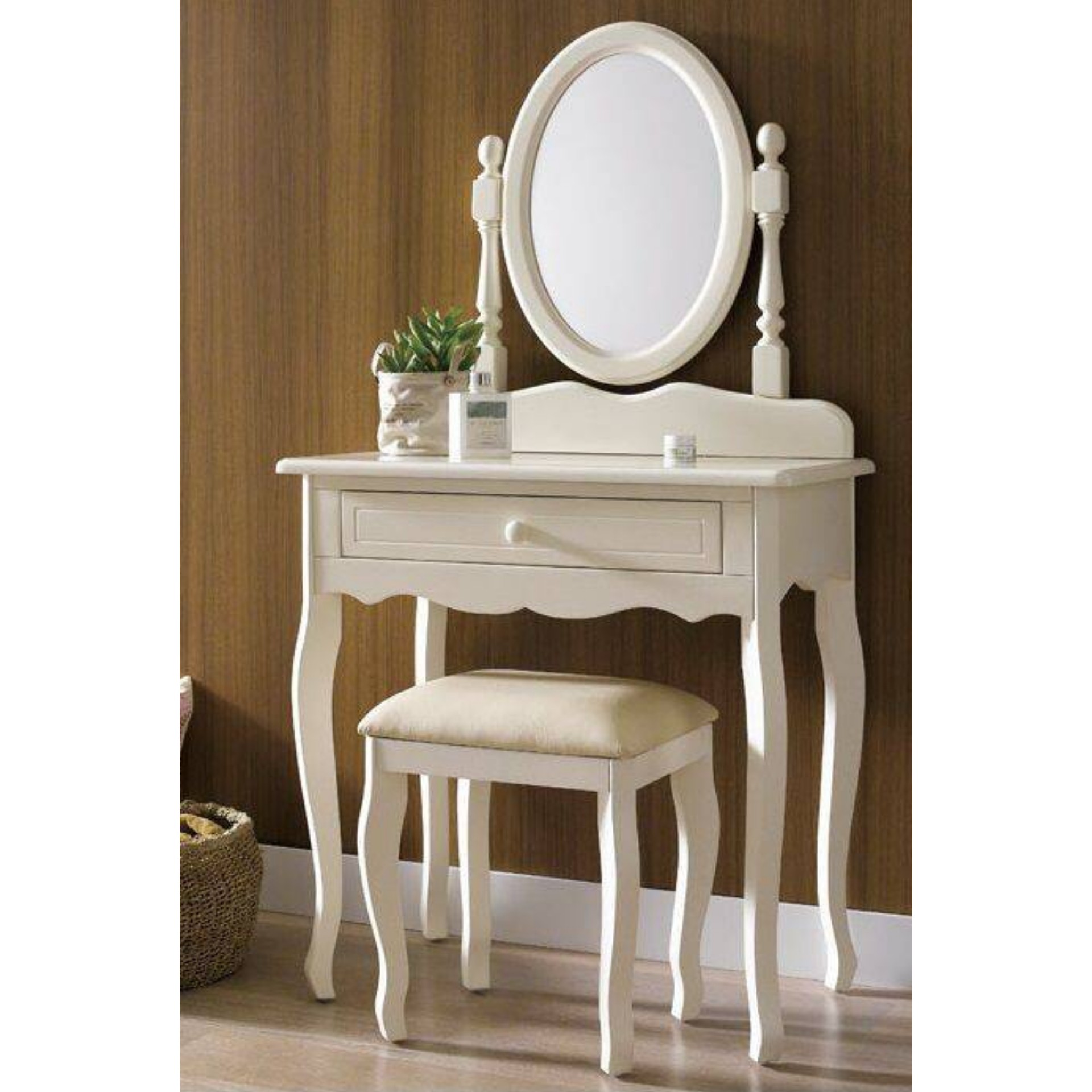 میز آرایش سم آهویی  با آیینه   با قابلیت تغییر رنگ و ابعاد