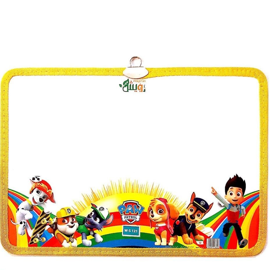 تخته وایت برد بچه گانه ،دوطرفه  باطرح انیمیشن