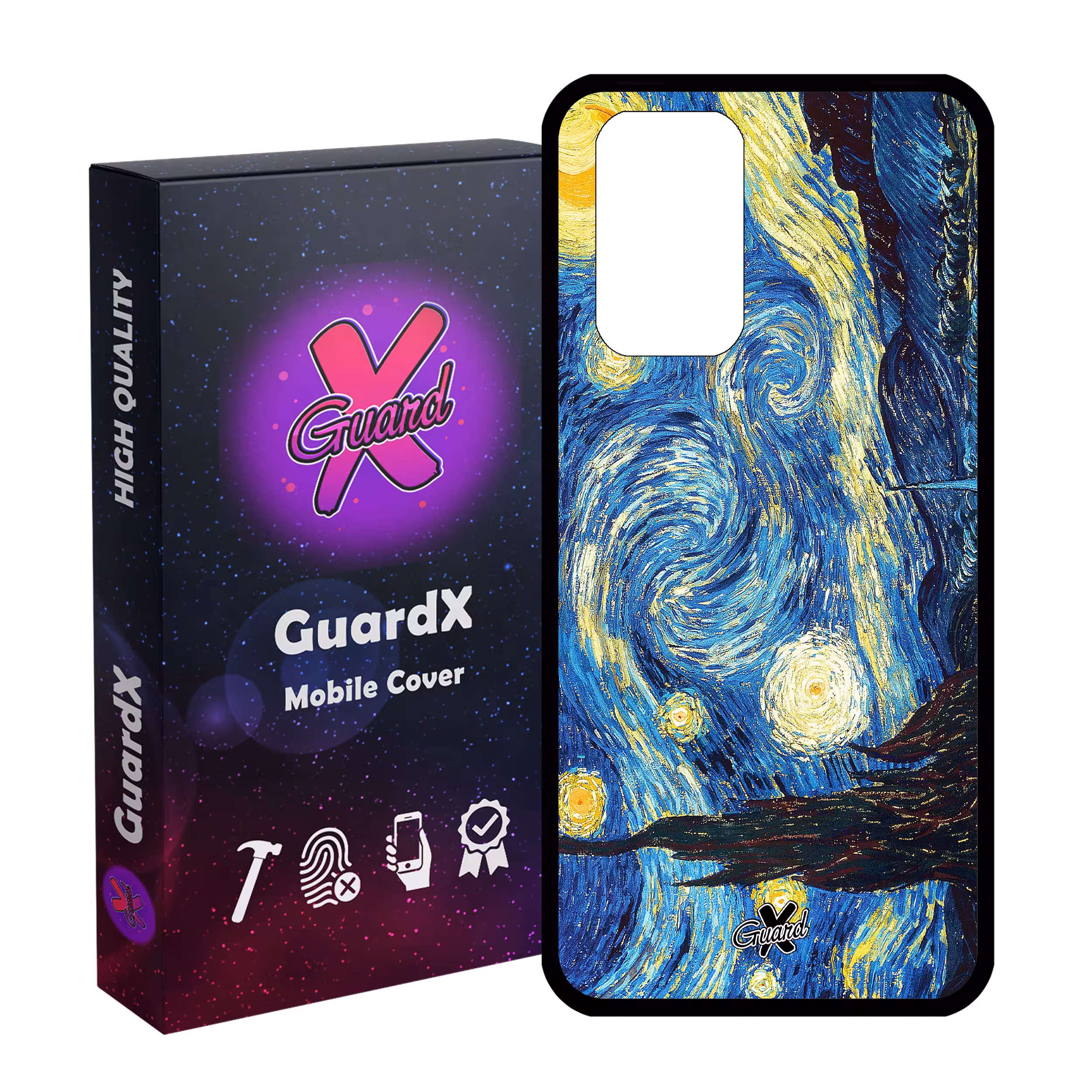 کاور گارد ایکس طرح Starry Night مدل Glass10110 مناسب برای گوشی موبایل شیائومی Redmi Note 10 Pro / Note 10 Pro Max
