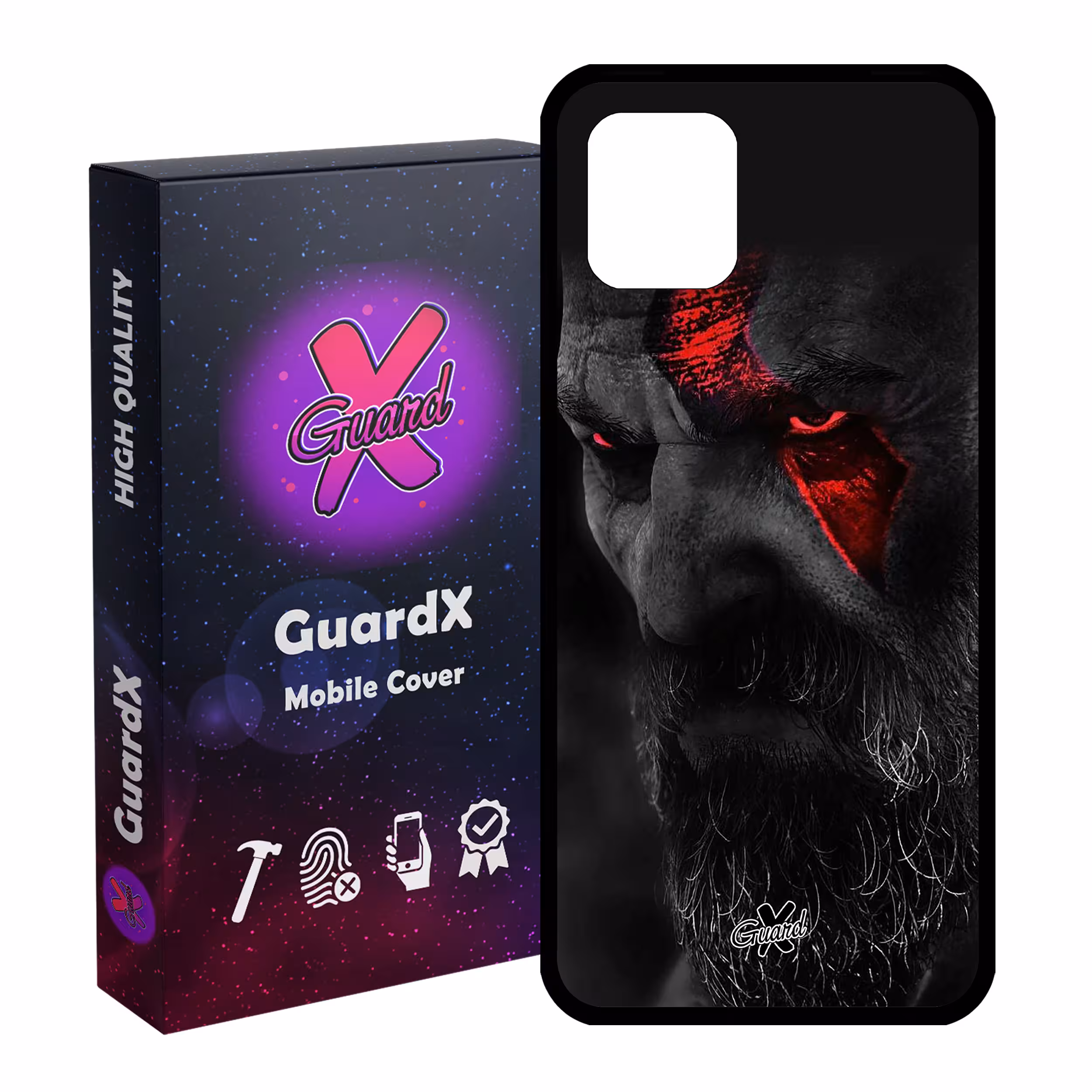کاور گارد ایکس طرح God of War مدل Glass10349 مناسب برای گوشی موبایل سامسونگ Galaxy Note 10 Lite