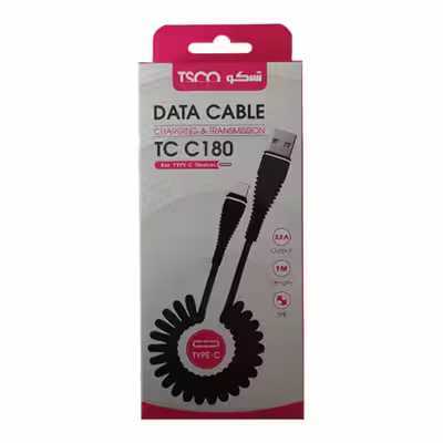 کابل USB به USB-C تسکو مدل TC C180 طول 1 متر