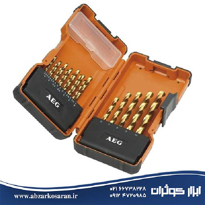 ست 19 پارچه مته آهن تیتانیوم آاگ AEG