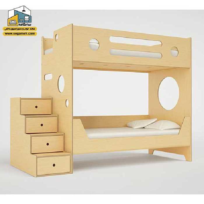 تخت خواب دوطبقه کد BTDP42 - فروشگاه سه گامه