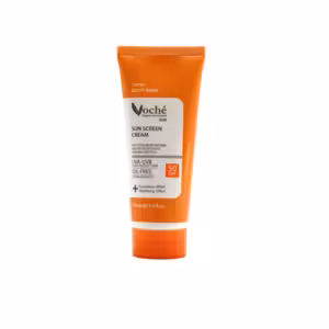 وچه  کرم ضدآفتاب بژ روشن spf50 مناسب پوست  های چرب ومستعد آکنه
