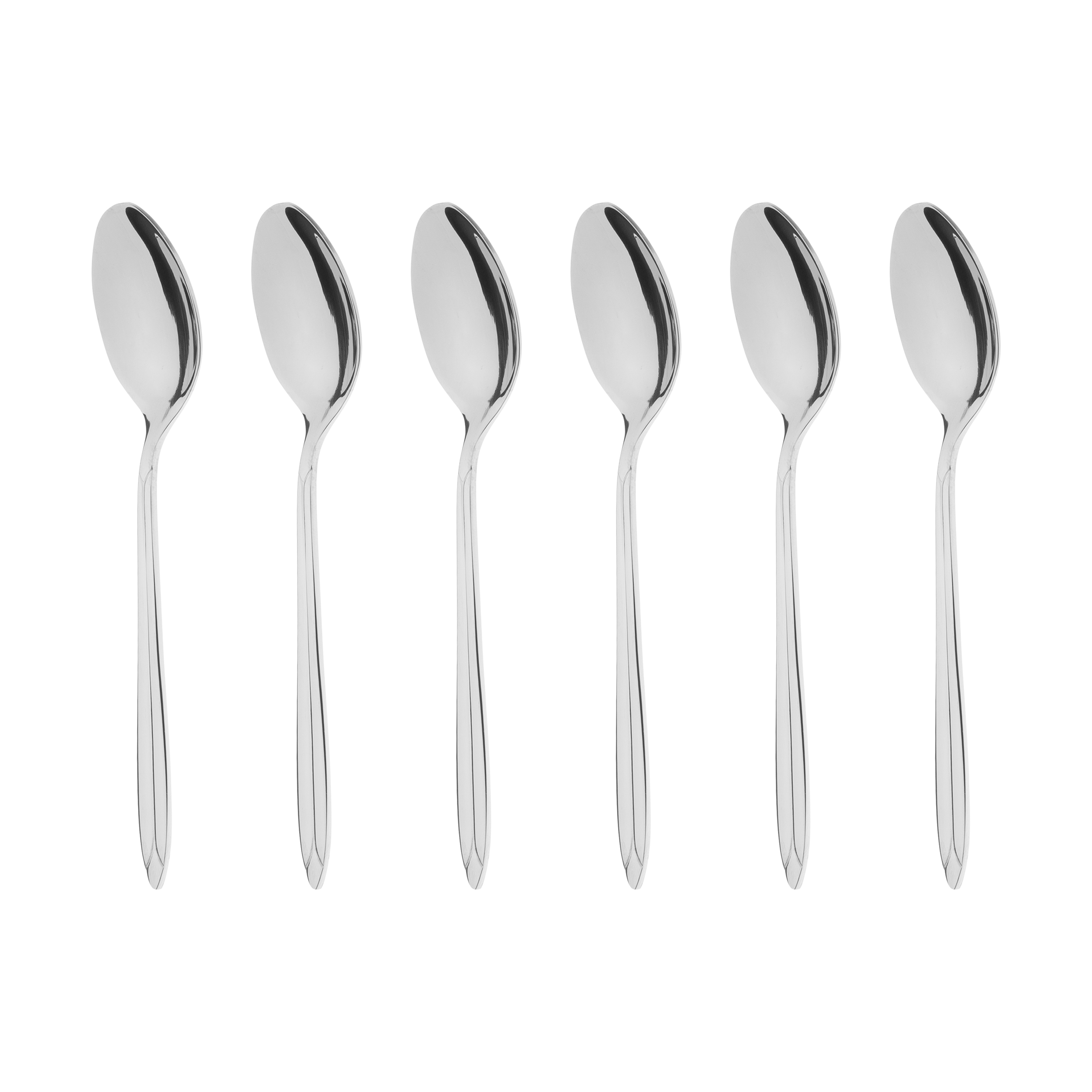 قاشق چای خوری ناب استیل مدل Palermo بسته 6 عددی