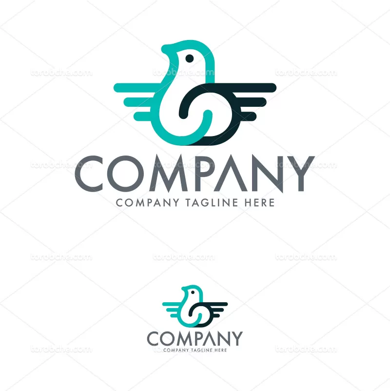 فایل وکتور لوگوی انتزاعی | گرافیک با طعم تربچه