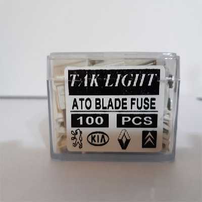 فیوز خودرو تک لایت مدل AM 25 مجموعه 100 عددی