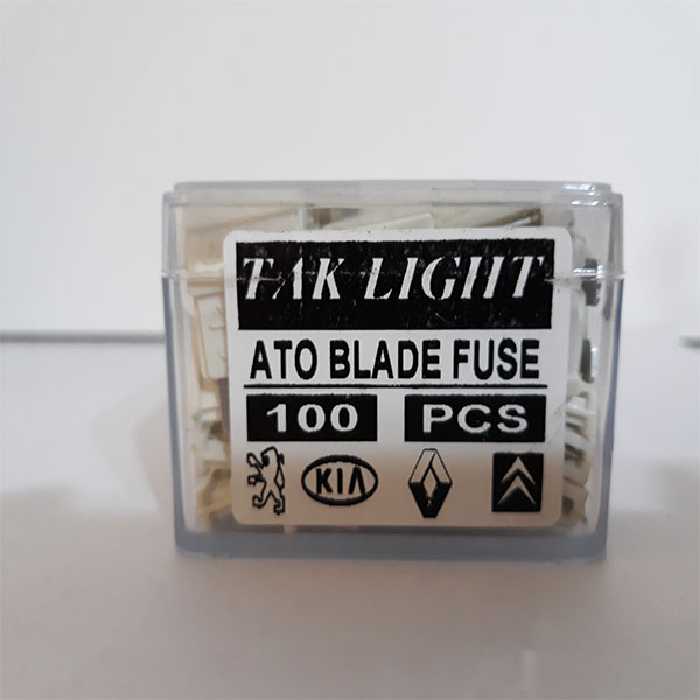 فیوز خودرو تک لایت مدل AM 25 مجموعه 100 عددی