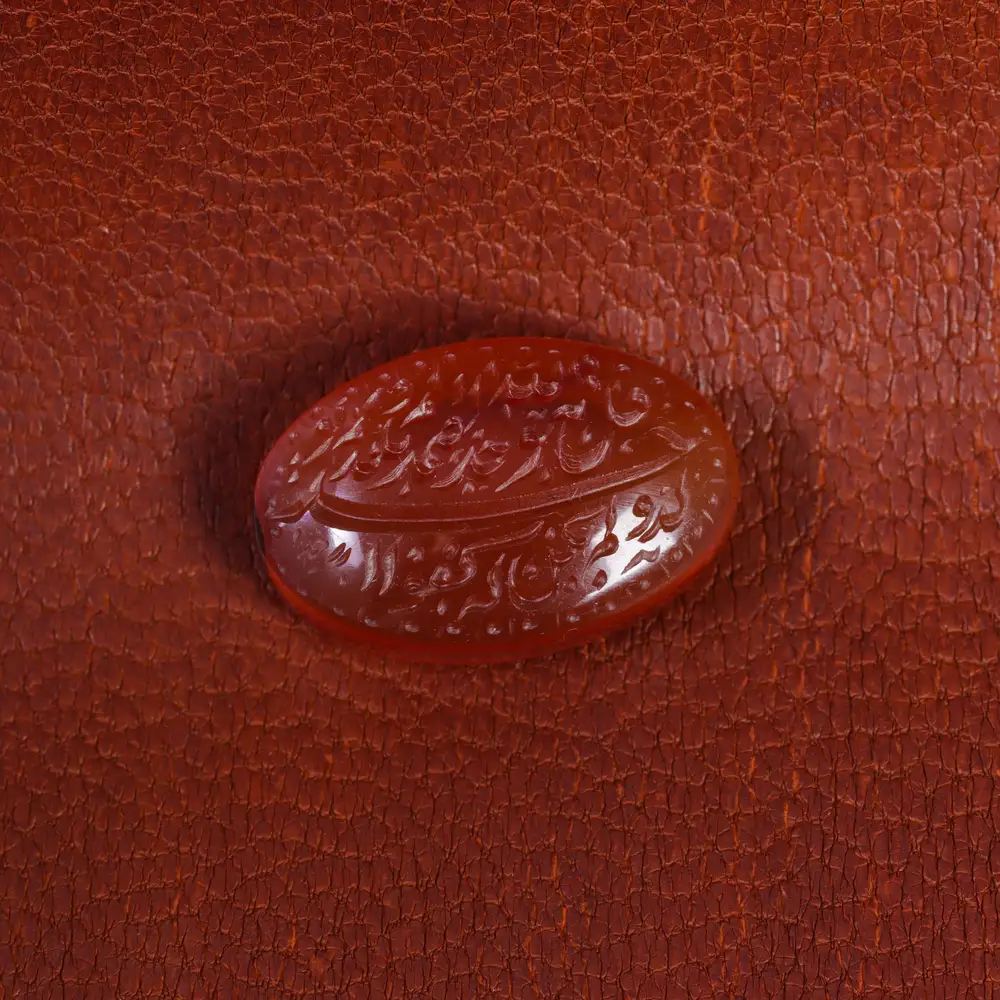 نگین عقیق کد 16531 - جواهری مشاهیر