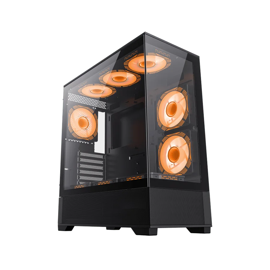 خرید کیس گیمینگ گیم مکس GAMEMAX VISTA Black مشکی فروشگاه گیمینگ تکاف