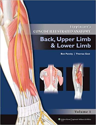 Lippincott’s Concise Illustrated Anatomy: Back, Upper Limb and Lower Limb, 1ed - کتاب پزشکی بهار