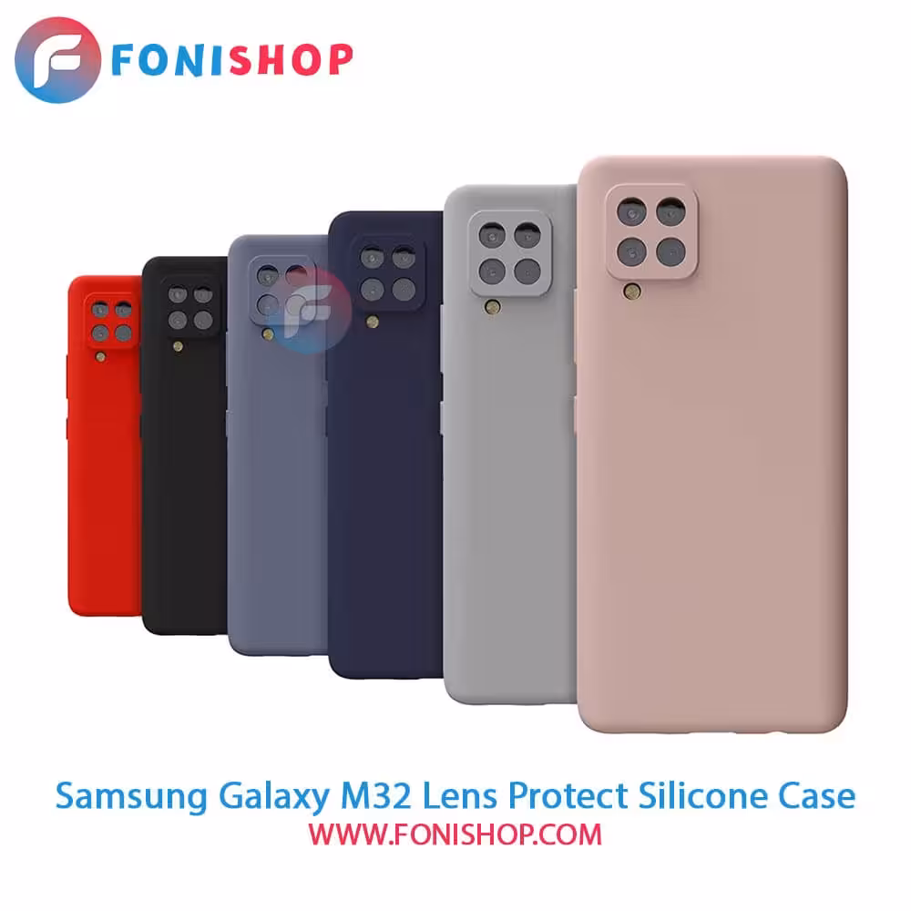 قاب سیلیکونی محافظ لنزدار گوشی سامسونگ Samsung Galaxy M32