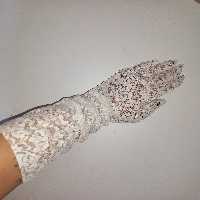 دستکش گیپور سفید