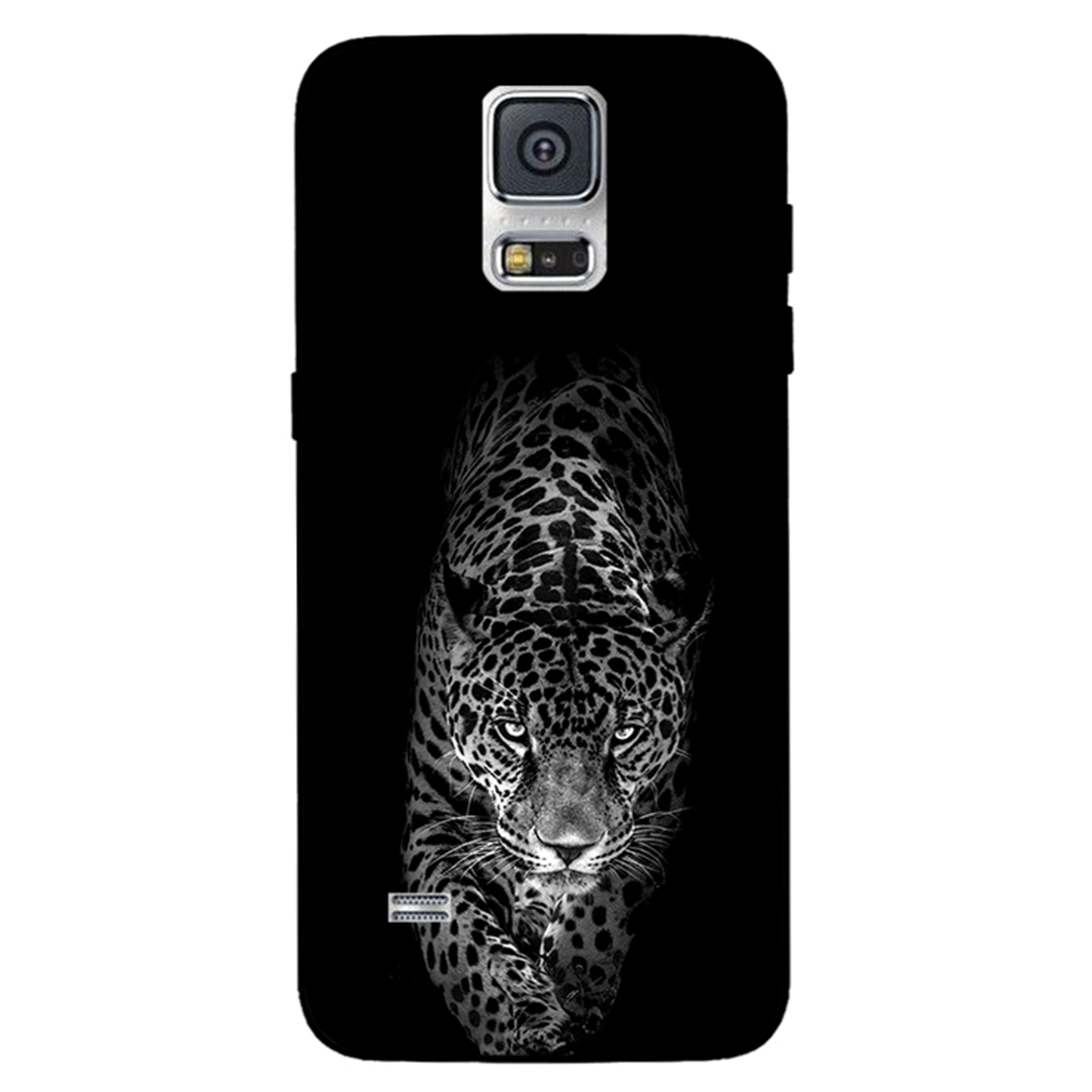 کاور مگافون طرح پلنگ مدل 1879 مناسب برای گوشی موبایل سامسونگ Galaxy S5