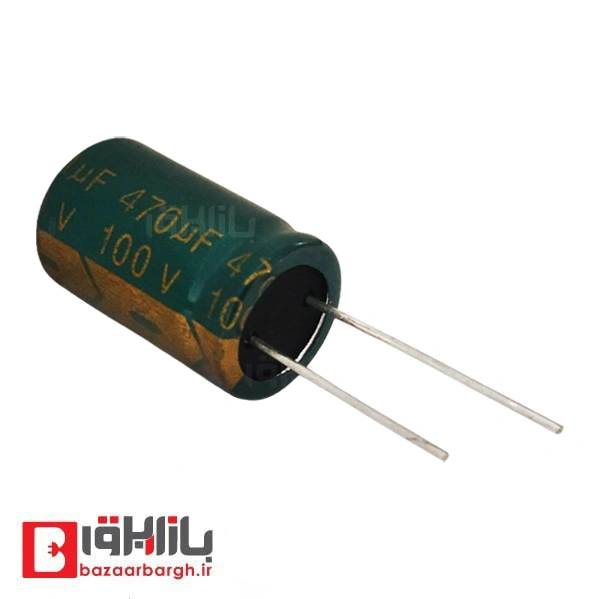 خازن الکترولیتی 470 میکرو فاراد 100 ولت