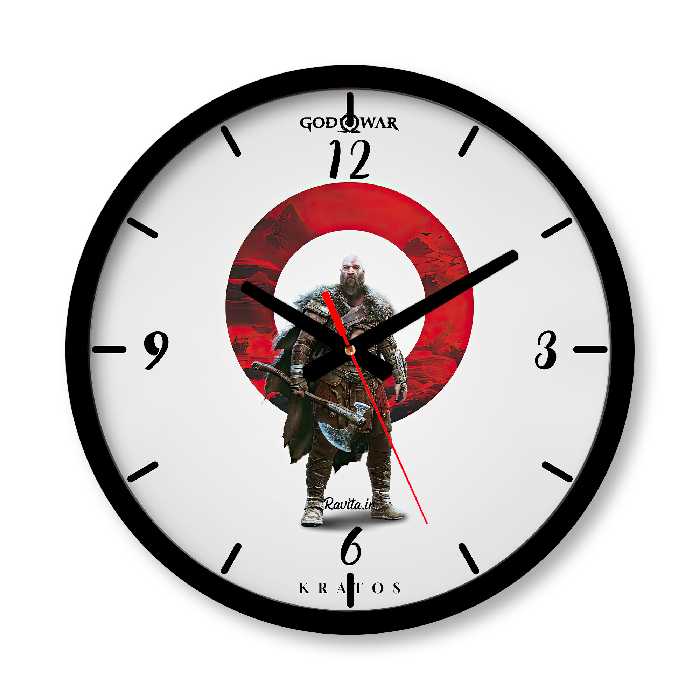 ساعت دیواری بزرگ راویتا طرح خدای جنگ - God of War کد 3668
