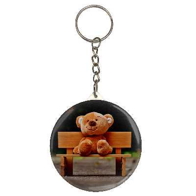 جاکلیدی طرح عروسک خرس و نیمکت مدل S9719