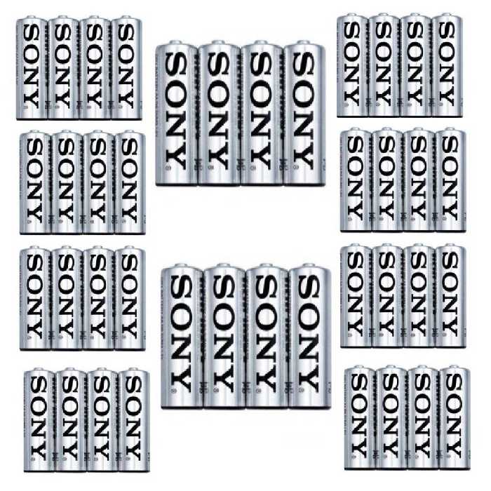 باتری نیم قلمی سونی مدل R03 NEW ULTRA بسته 40 عددی 