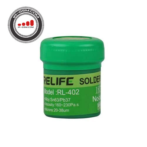 خمیر قلع ریلایف RELIFE RL-402 183°C Solder Paste (40g)