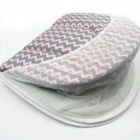 پشه بند نوزاد طرح زیگزاگ صورتی برند بیبی لایک