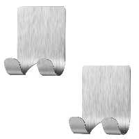 آویز حوله لوبیک مدل استیل بسته 2 عددی