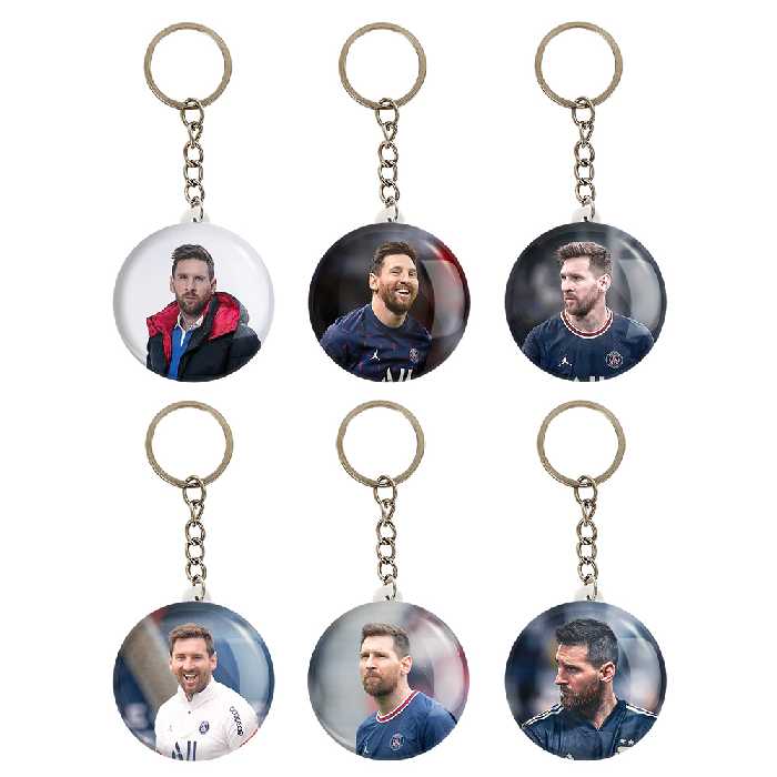 جاکلیدی خندالو مدل لیونل مسی کد 667B مجموعه 6 عددی