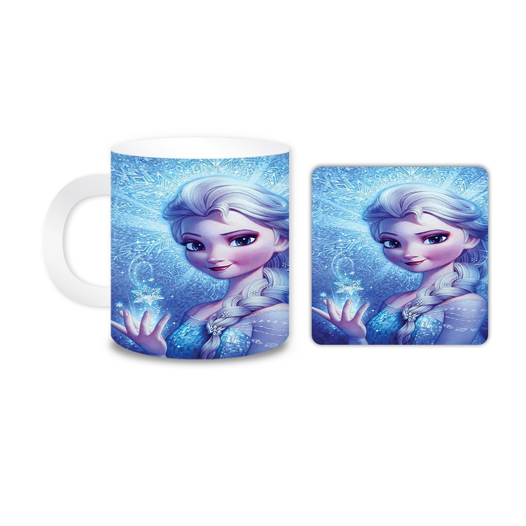 ماگ مدل دختر کد 234 به همراه زیر لیوانی