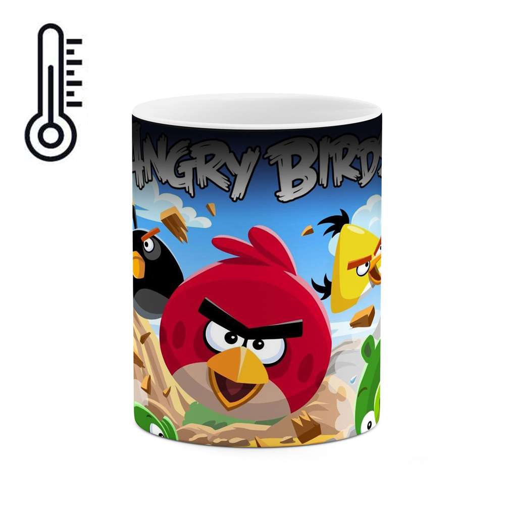ماگ حرارتی طرح انیمیشن و بازی Angry birds  مدل mgph15132