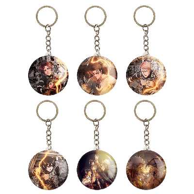 جاکلیدی خندالو مدل انیمه اتک آن تایتان کد 418B مجموعه 6 عددی