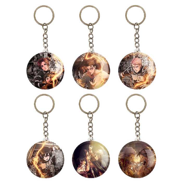 جاکلیدی خندالو مدل انیمه اتک آن تایتان کد 418B مجموعه 6 عددی