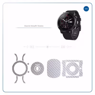 برچسب ماهوت طرح Steel Fiber مناسب برای ساعت هوشمند شیایومی Amazfit Stratos