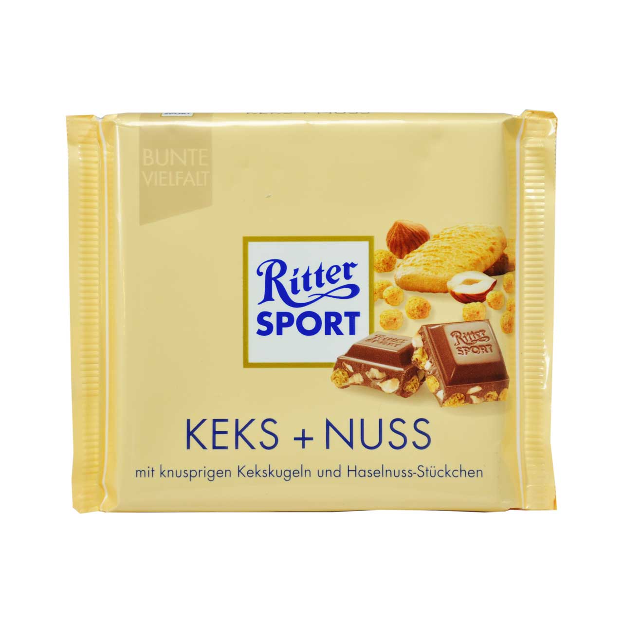 شکلات فندق و بیسکوییت 100 گرم ریتر اسپورت - Ritter Sport