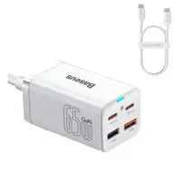 شارژر رومیزی باسئوس مدل GaN3 Pro-65W به همراه کابل USB-C