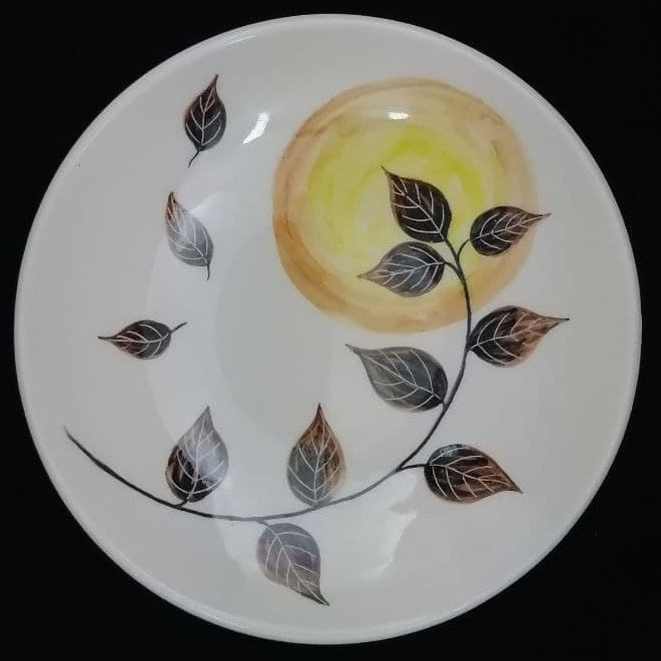 بشقاب سرامیکی هیوا طرح غروب پاییز کد 11206641