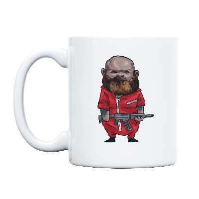 ماگ طرح کاریکاتور مدل خانه کاغذی