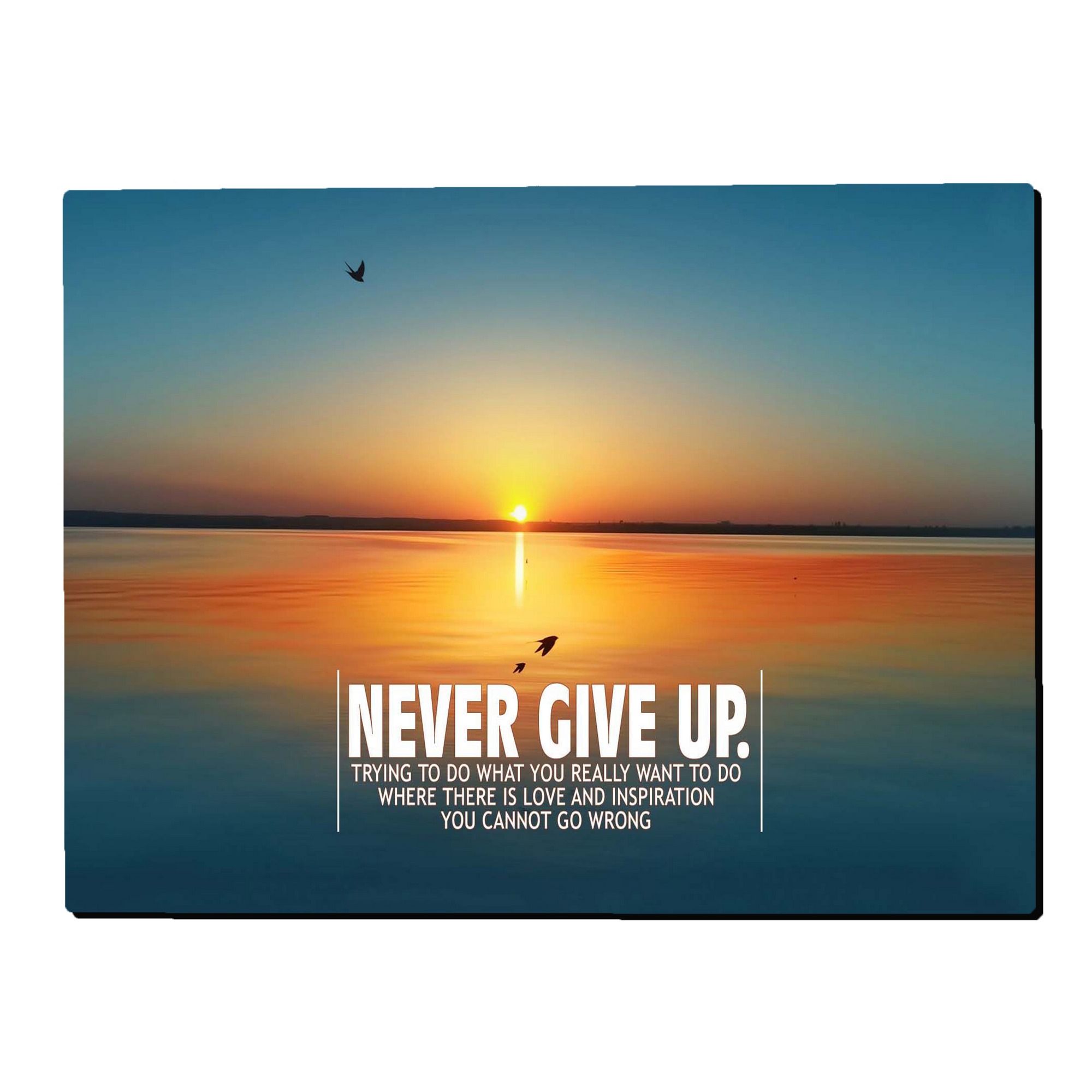 تابلو شاسی بکلیت طرح جمله انگیزشی تسلیم نشو مدل SH-s2232