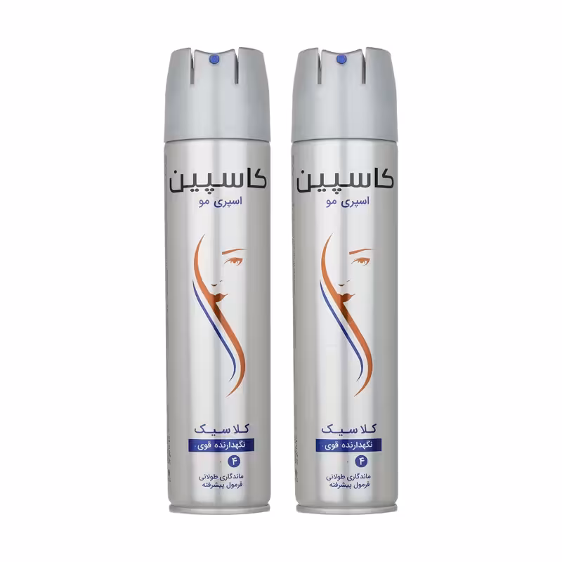 اسپری مو کاسپین مدل کلاسیک حجم 250 میلی لیتر بسته 2 عددی اصل