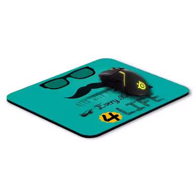 ماوس پد طرح Mustache مدل W11