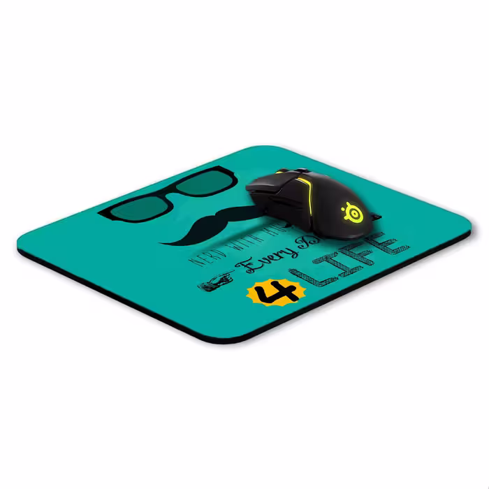 ماوس پد طرح Mustache مدل W11