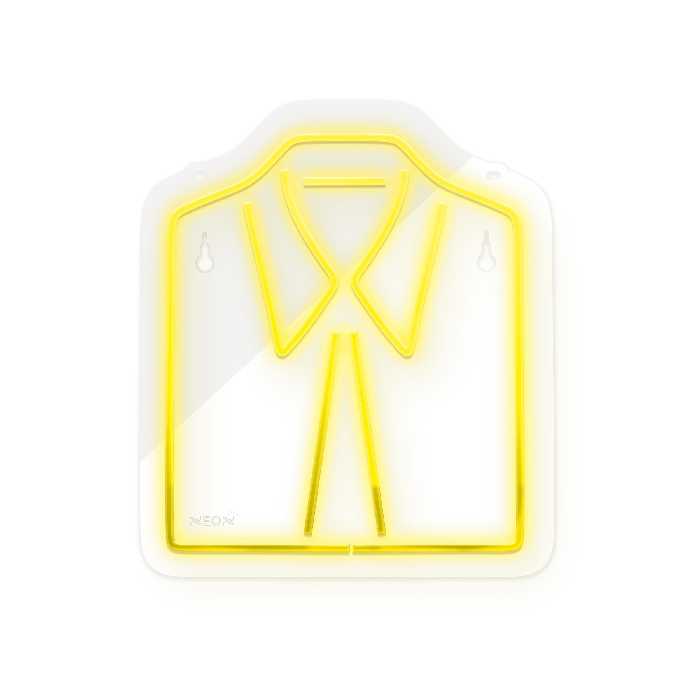 چراغ دیواری نئون دیزاین طرح Men-Clothes_YL