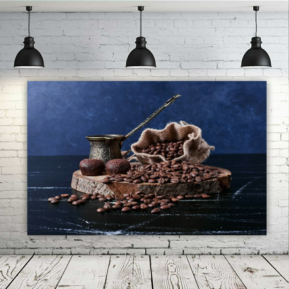 تابلو بوم طرح قهوه جوش و قهوه مدل SDB1911