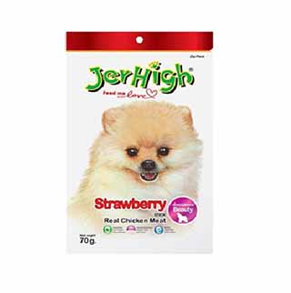 تشویقی مخصوص سگ با طعم توت فرنگی برند Jerhigh