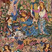 فرش دستبافت قالیچه بزم خیام 