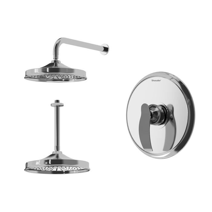 شیر حمام توکار شودر مدل گلوریس تیپ 1 - BRASS