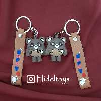 جاکلیدی سیلیکونی فانتزی مدل خرس قهوه ای خارجی