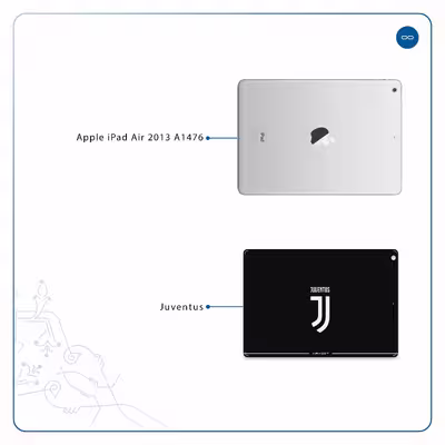 برچسب پوششی ماهوت مدل Juventus مناسب برای تبلت اپل iPad Air 2013 A1476