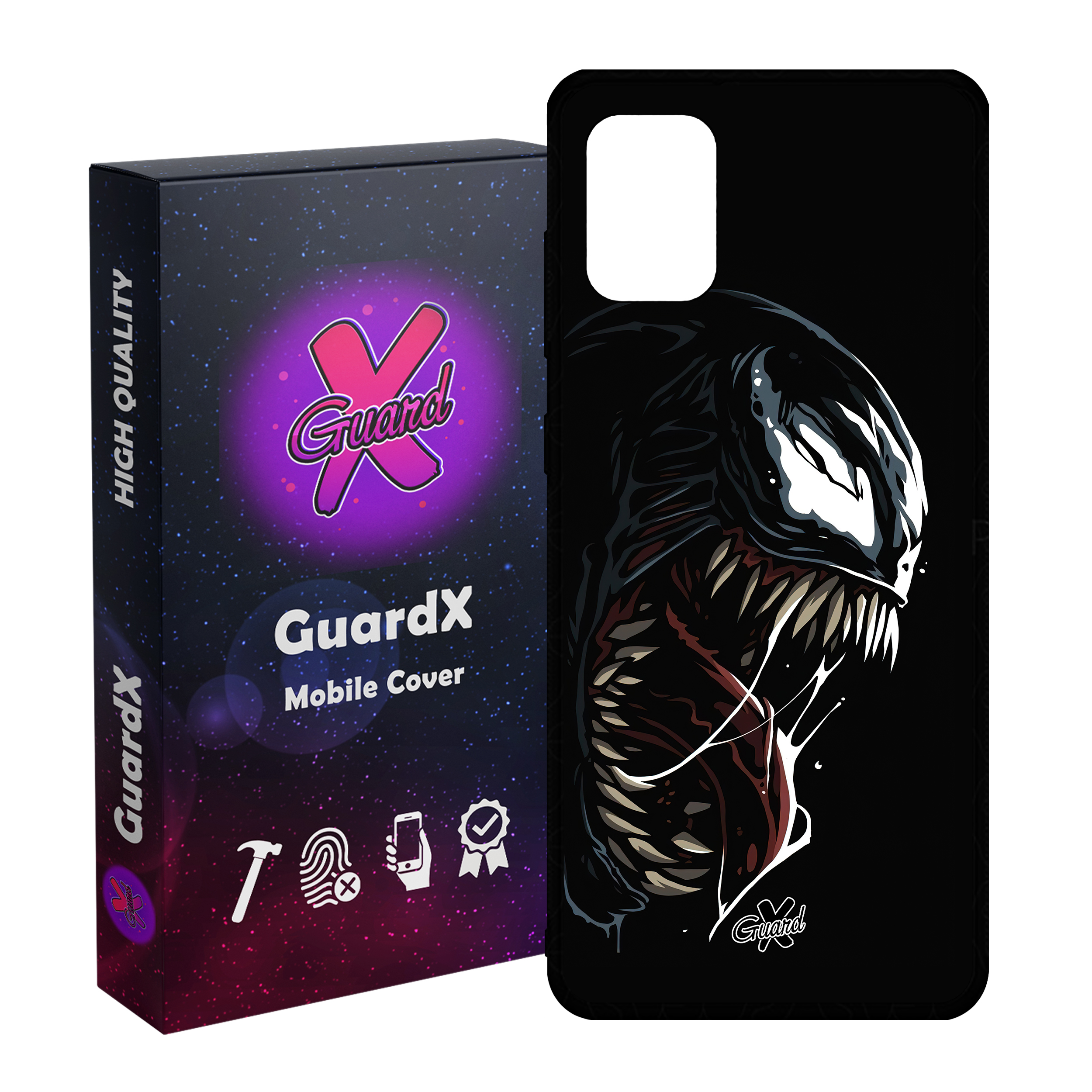 کاور گارد ایکس طرح ونوم مدل Glass10472 مناسب برای گوشی موبایل سامسونگ Galaxy A31