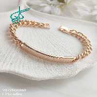 خرید دستبند پلاک دار مارک ژوپینگ طول 21 سانتیمتر پهنای 8 میلیمتر کیفیت عالی رنگ ثابت کد 1216861 - ردگل