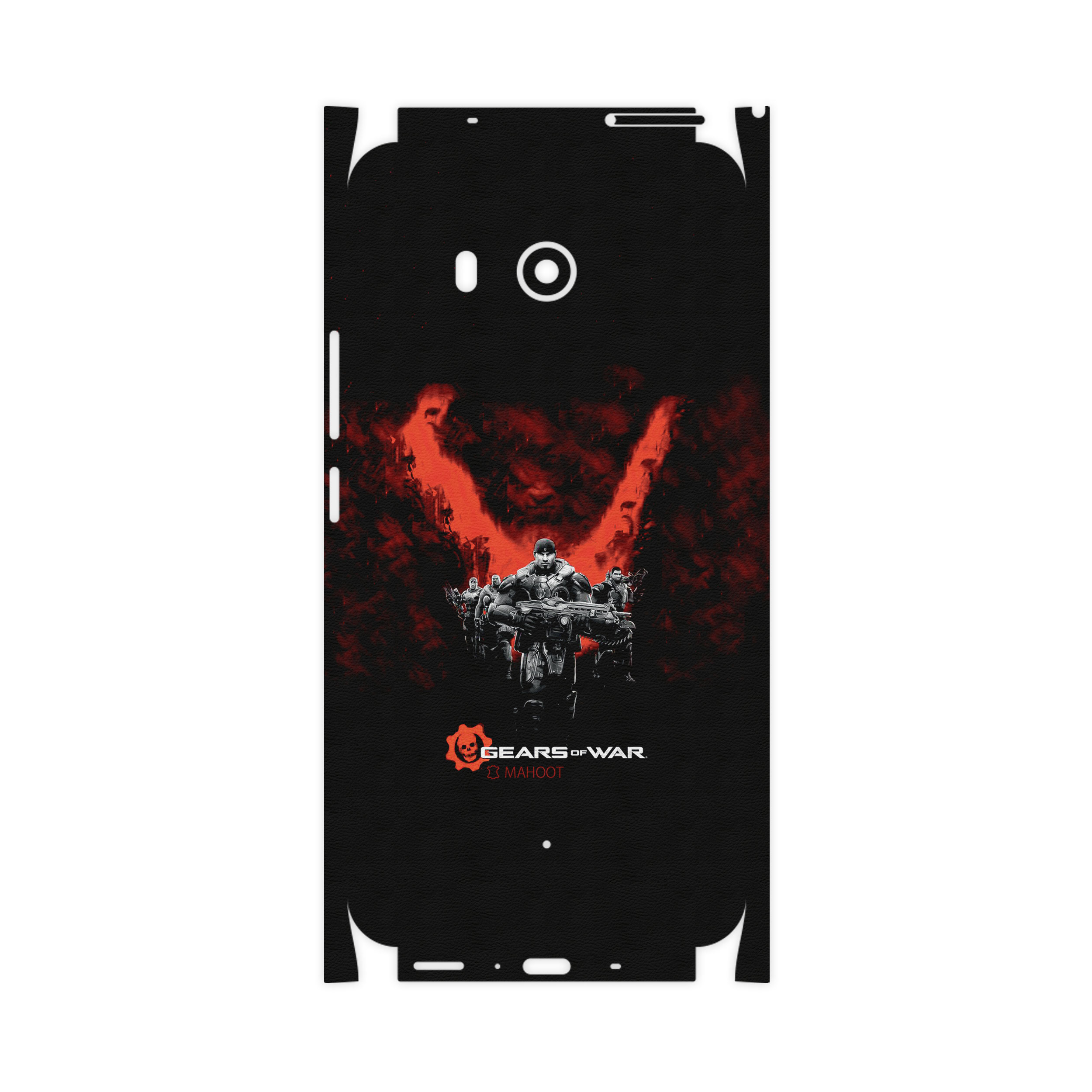 برچسب پوششی ماهوت مدل GEARS-OF-WAR-Game-FullSkin مناسب برای گوشی موبایل اچ تی سی U11